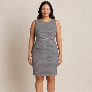 White House Black Market Striped Mini Dress